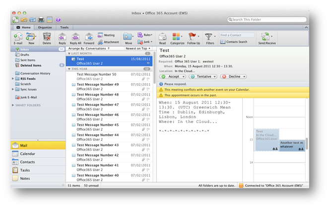 lync 2011 for mac and outlook